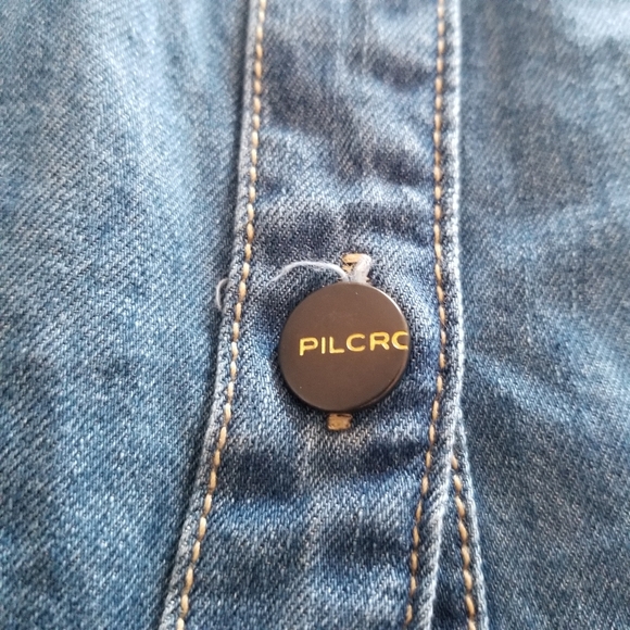 Anthropologie | Pilcro Pleated Basque-Waist Denim Skirt - Picture 5 of 9